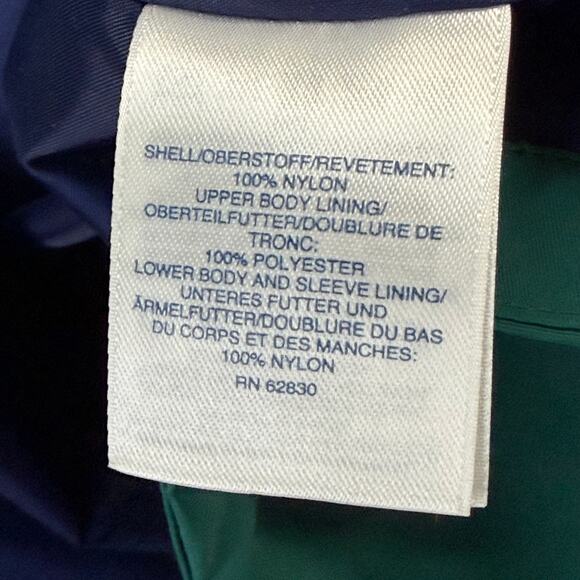 Lands End Squall Raincoat Women L Green Hooded Jacket Waterproof Outdoor Travel - Picture 15 of 16